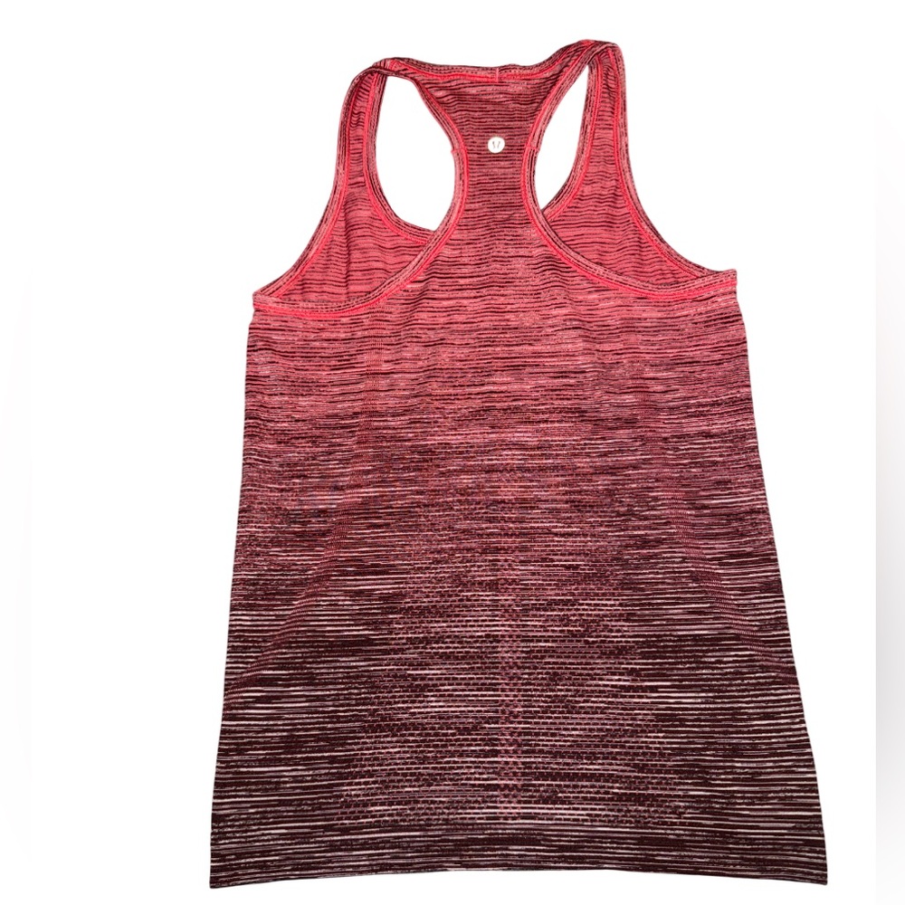 Lululemon Swiftly Tech Racerback Red Alert / White / Dark Sport Red / Black‎ - Picture 3 of 6
